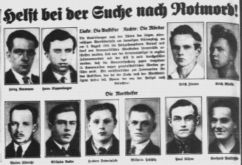 Fahndungsplakat mit Vorverurteilung der Berliner Polizei 1931