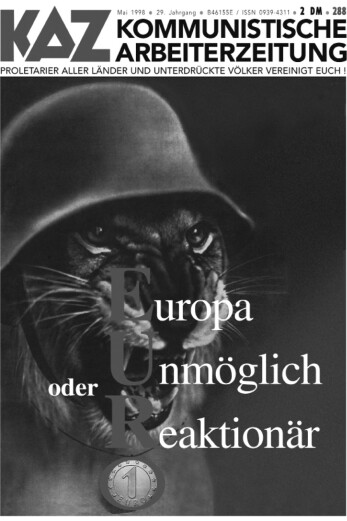 KAZ-Titelbild Nr. 288, Mai 1998