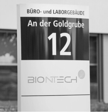 Hier ist der Name Programm: Adresse der Firma Biontech in Mainz.