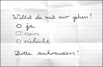 Bei manchen Gelegenheiten kann es durchaus besser sein, ganz wie früher, Zettelchen auszutauschen