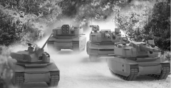 Kriegstüchtig? Das deutsch-französische Panzerprojekt Main Ground Combat System (MGCS) soll bis 2040 einsatzfähig sein. Es wurde 2018 für die BRD von der damaligen deutschen Kriegsministerin von der Leyen vereinbart. Für Bau und Profit steht die Firma KNDS, ein Zusammenschluss von Krauss-Maffei Wegmann (KMW) und der französischen Rüstungsgruppe Nexter. Bei KMW bestimmend ist immer noch die Familie Bode, die schon an Naziherrschaft und 2. Weltkrieg verdiente.